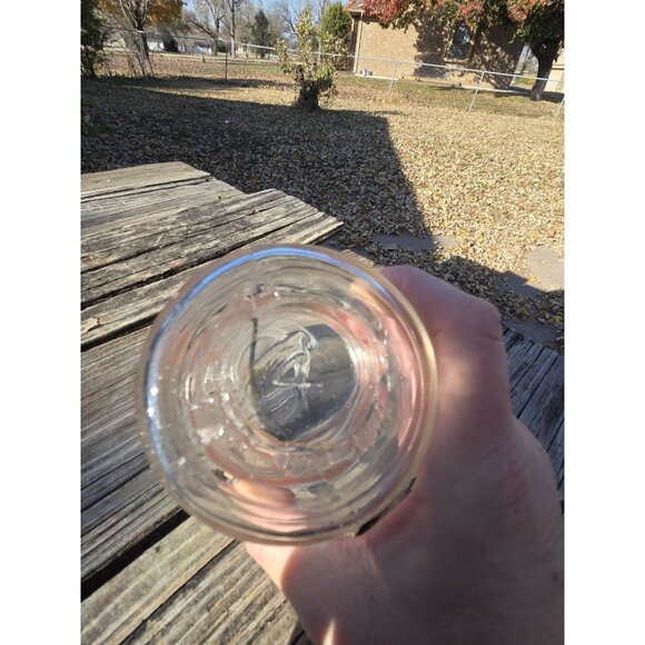 Vintage 1/2 Pint Ball Ideal Clear Glass Canning Jar with Lid and Wire Bail - Picture 9 of 10